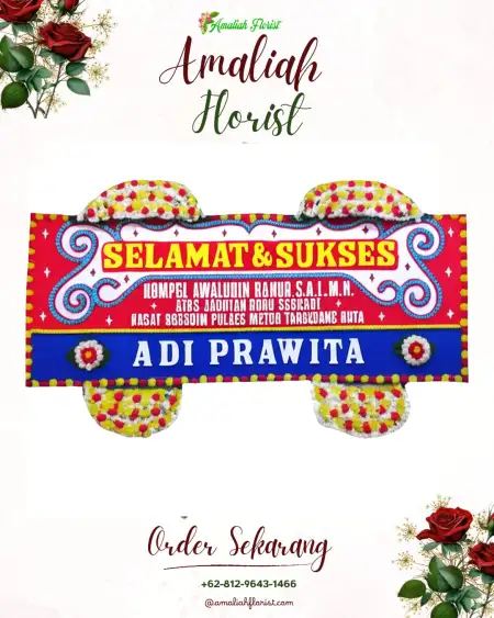 Papan Bunga Ucapan Selamat Damai