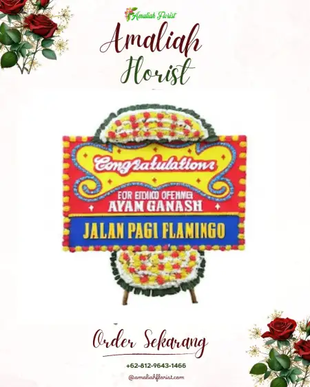 Sewa Papan Bunga Damai